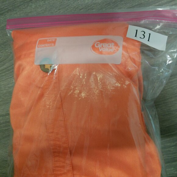 Susan Graver Orange Cotton Hook Closure Blazer Jacket Size XL - Picture 12 of 12